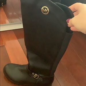 Michael michael kors girls black high boots